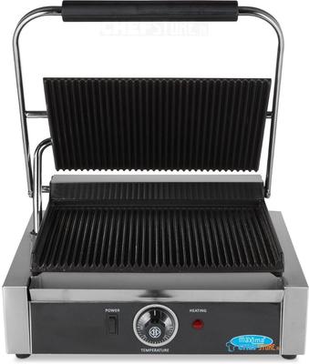 Maxima Contactgrill - Gegroefd - Enkele Grillplaat - 33,5 cm - 09300436