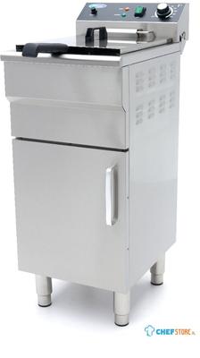 Maxima Frituurpan - 16 L - 1 Mand - met Tapkraan en Opbergruimte - 230V - 09365157
