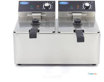 Maxima Frituurpan - 2x 8 L - 2 Manden - tot 2,8 Kg Friet - 09365225