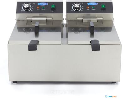 Maxima Frituurpan - 2x 11 L - 2 Manden - tot 2,8 Kg Friet - 09365227