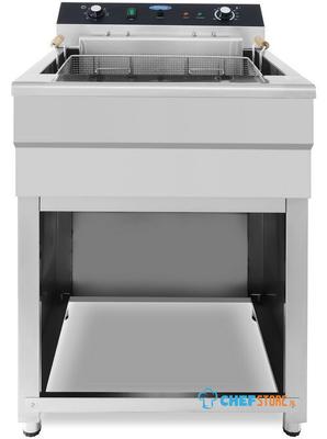 Maxima Frituurpan - 45 L - 1 Mand - met Tapkraan - 400V - 09365234