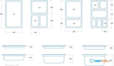 Maxima Gastronorm Bak - 1/2 GN - 2 cm Diep - Anti Aanbaklaag - 09367573