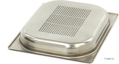 Maxima Gastronorm Bak - 1/2 GN - 4 cm Diep - RVS - Geperforeerd - 09367610