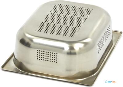 Maxima Gastronorm Bak - 1/2 GN - 10 cm Diep - RVS - Geperforeerd - 09367612