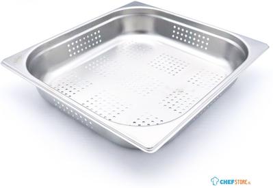 Maxima Gastronorm Bak - 2/3 GN - 6,5 cm Diep - RVS - Geperforeerd - 09367670