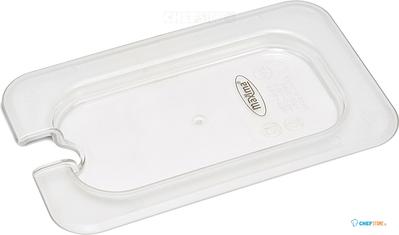 Maxima Gastronorm Deksel - 1/9 GN - Polycarbonaat - met Uitsparing - 09367941