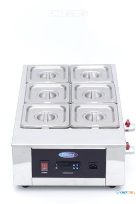 Maxima Chocoladesmelter - 6 X 1/6 GN 10 cm - 09374053