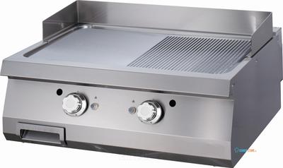 Maxima Heavy Duty Grillplaat - Half Gegroefd - Dubbel - 70 cm Diep - Gas - 09395990