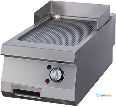 Maxima Premium Grillplaat - Gegroefd Chroom - Enkel - 90 cm Diep - Elektrisch - 09398583