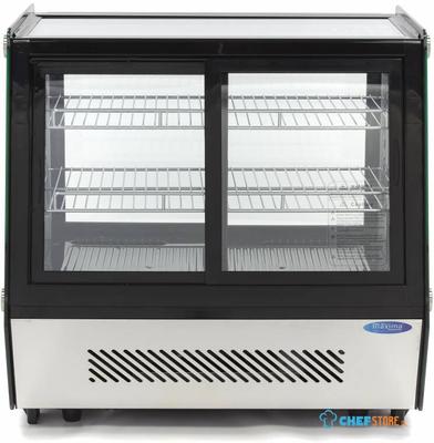 Maxima Gebaksvitrine - 125 L - 71 cm - Schuifdeuren voor en Achter - 09400847