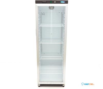 Maxima Koelkast - 400 L - Zwart - met Glazen Deur - 09405020