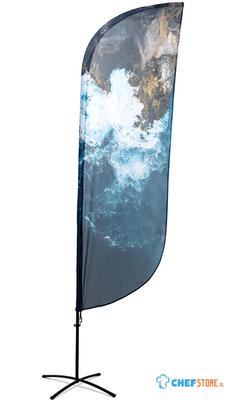 Syna Beach Flag Alu Paddle Print 89 X 345 cm Enkelzijdig - BFAP345G