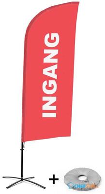 Syna Beach Flag Alu Wind Complete Set Ingang Rood Nederlands Kruisvoet - BFAW310-CB30-WB-I128