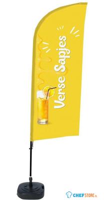 Syna Beach Flag Alu Wind Complete Set Verse Sap Nederlands ECO Printmateriaal - BFAW310-WT21-I101ECO