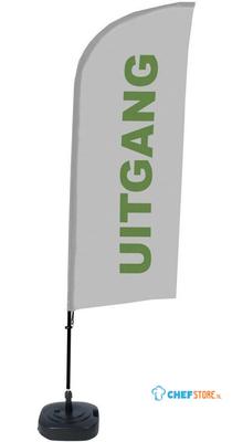 Syna Beach Flag Alu Wind Complete Set Uitgang Grijs Nederlands - BFAW310-WT21-I105
