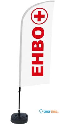 Syna Beach Flag Alu Wind Complete Set EHBO Nederlands ECO Printmateriaal - BFAW310-WT21-I108ECO