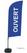 Syna Beach Flag Alu Wind Complete Set Open Blauw Frans - BFAW310-WT21-I490
