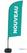 Syna Beach Flag Alu Wind Complete Set Nieuw Turquoise Frans - BFAW310-WT21-I499