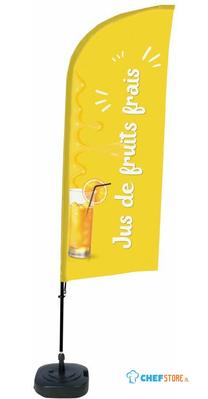 Syna Beach Flag Alu Wind Complete Set Verse Sap Frans - BFAW310-WT21-I506