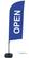 Syna Beach Flag Alu Wind Complete Set Open Blauw Engels - BFAW310-WT21-I57