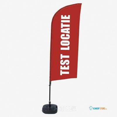 Syna Beach Flag Alu Wind Complete Set Test Locatie Rood Nederlands - BFAW310-WT21-I632