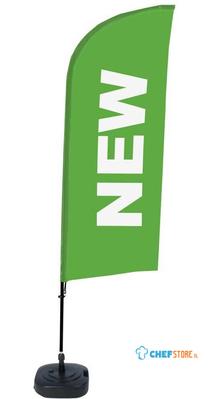 Syna Beach Flag Alu Wind Complete Set Nieuw Groen Engels - BFAW310-WT21-I83