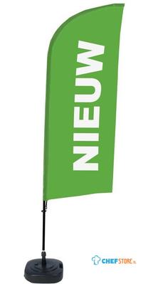 Syna Beach Flag Alu Wind Complete Set Nieuw Groen Nederlands - BFAW310-WT21-I85