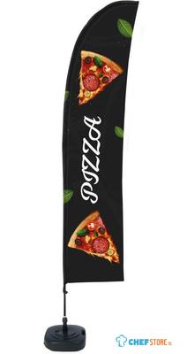 Syna Beach Flag Budget Wind Complete Set Pizza Spaans - BFBL-WT21-17-I174