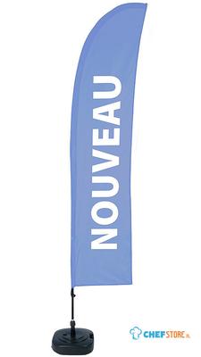 Syna Beach Flag Budget Wind Complete Set Nieuw Blauw Frans - BFBL-WT21-17-I498