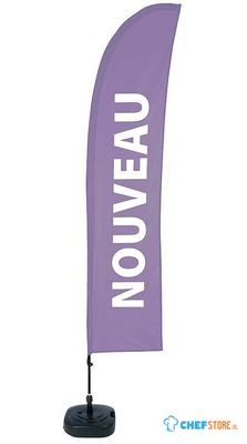 Syna Beach Flag Budget Wind Complete Set Nieuw Paars Frans - BFBL-WT21-17-I501