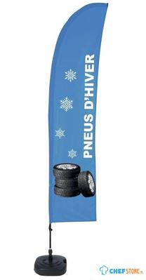 Syna Beach Flag Budget Wind Complete Set Winterbanden Frans ECO Printmateriaal - BFBL-WT21-17-I510ECO