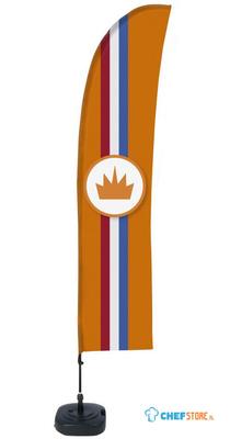 Syna Window Flag Set Single-Sided Oranje Kroon - BFBL-WT21-17-I797