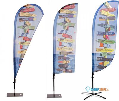 Syna Beach Flag Fiber Wind/Drop Medium - BFF-M