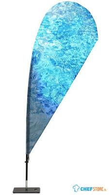 Syna Beach Flag Fiber Drop Large Print ECO - BFFD-LG-ECO