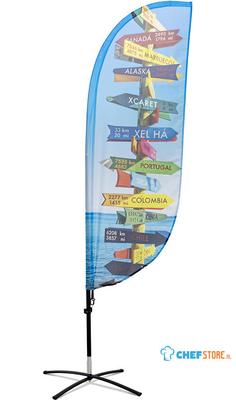 Syna Beach Flag Fiber Paddle Small Print - BFFP-SG