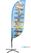 Syna Beach Flag Fiber Paddle Small Print - BFFP-SG