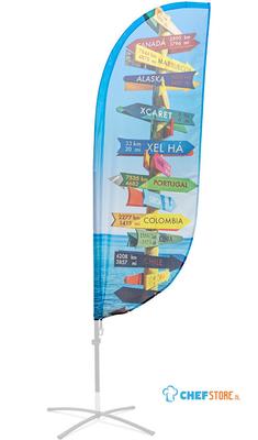 Syna Beach Flag Fiber Paddle Small Print - ECO - BFFP-SG-ECO