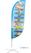 Syna Beach Flag Fiber Paddle Small Print - ECO - BFFP-SG-ECO