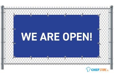Syna Hekwerkbanner 200 X 100 cm Open Engels Blauw - FBG200-100-I679