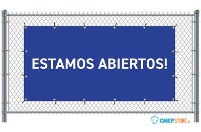 Syna Hekwerkbanner 200 X 100 cm Open Spaans Blauw - FBG200-100-I703