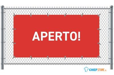 Syna Hekwerkbanner 200 X 100 cm Open Italiaans Rood - FBG200-100-I707