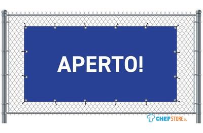 Syna Hekwerkbanner 200 X 100 cm Open Italiaans Blauw - FBG200-100-I709