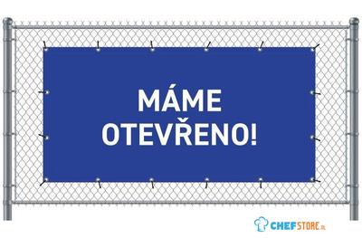 Syna Hekwerkbanner 200 X 100 cm Open Tsjechisch Blauw - FBG200-100-I715