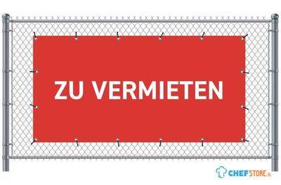 Syna Hekwerkbanner 200 X 100 cm te Huur Duits Rood - FBG200-100-I765