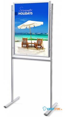 Syna Infobord Design Standaard 25 mm Rechte Hoeken Dubbelzijdig 70 X 100 cm - IB70X100G25D