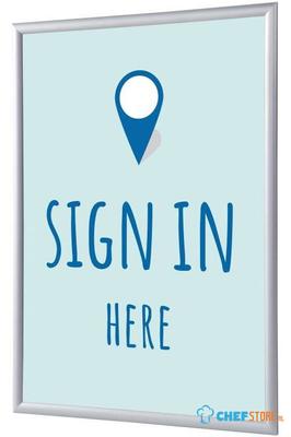 Syna Kliklijst A1 Complete Set hier Melden Blauw Engels - KRA1G25LPPI452