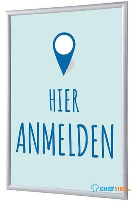 Syna Kliklijst A1 Complete Set hier Melden Blauw Duits - KRA1G25LPPI454