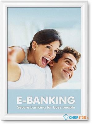 Syna 25 mm Kliklijst Rechte Hoeken A3 Wit - KRA3G25C9003