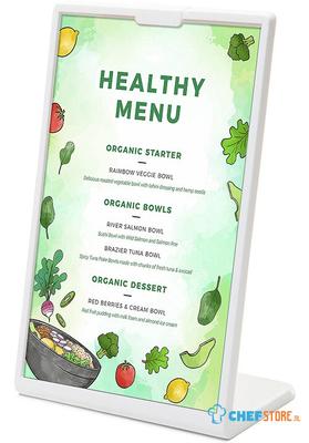 Scritto® Menustandaard L Wit A6 - LA6PWHITE