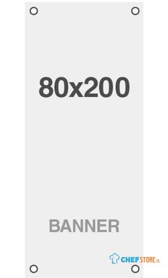 Syna Standaard Multi Layer Materiaal Banner Grommet 220g/m2 80 X 200 cm - LGNC80X200M220